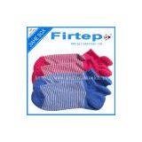 Women Colourful Striped Cotton Socks Wholesock Lady Boat Sock thumbnail-3