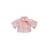 Sweet Full Short Sleeved Pink Girl Toddlers Baby Fleece Jackets and Coats Overcoat thumbnail-1