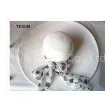 57cm Ladies Packable Sun Hat For Party , 9cm Big Brim Leisure Hats thumbnail-1