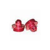 Aluminum CNC Turned Parts, AL7075, AL6061, AL6063 CNC Precision Machining Turning Parts With Red Ano