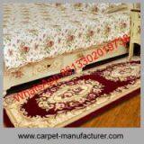 China Machine Made Loop Tile Jacquard Wool Carpet Rugs With PP Backing thumbnail-2