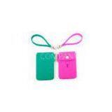 Pink / Purple Silicone Credit Card Holders Personalised Debossed Logo thumbnail-1
