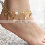 2016 New Design Lace Gold Chains Anklet