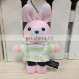 Pink Rabbit Mini Stuffed Animal Wholesale Cheap Custom Keychains For Girls thumbnail-2