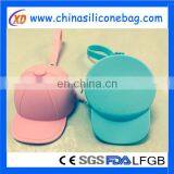 Customized Logo Silicone Key Chain Coin Purse