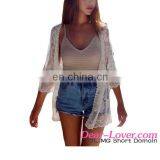 Wholesale Fashion Born On The Beachwear Plain White Round Neck T-shirt thumbnail-4