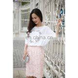 Pink 3d Flower Pretty Lace Skirt for Lady thumbnail-5