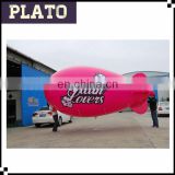 Promotional inflatable blimp, inflatable airship with logo printing for wedding