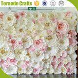 2017 Wholesale Amazing Artificial Pink White Paper Flower for Wall Wedding Decoration thumbnail-3