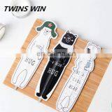 China 2018 New Stationery Product Wholesale Free Sample Cartoon Cute Leaf Paper Bookmark Custom With Logo thumbnail-1