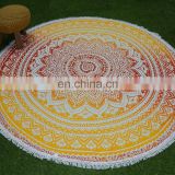 Cold-resistant wholesale custom printed hippie bohemian cotton table cover round table covers