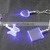 Custome Light Up Glowing LED Crystal Self Defense Keychain