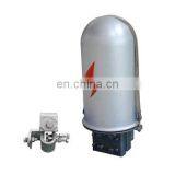 Silver Metal Joint Box Closure for Splicing ADSS and OPGW Fiber Cable on Pole Tower