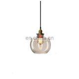 Creative Retro Ceiling Chandelier Lamp for Home Bar Vintage Glass Pendant Light Fixtures