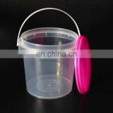 Good Sale Food Grade Custom Yogurt Transparent White Plastic Bucket thumbnail-4