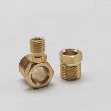 Copper Nut Hexagon Copper Screw PA-6 Suitable for 6MM Pipe Thread M10*1 thumbnail-1