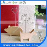 Wood Horse Shape Base Customized Design Holder Place Card Holder thumbnail-2