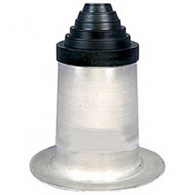 Extra-Tall Aluminum Roof Electrical Flashing Boot with C126 Cap
