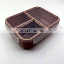Wholesale Hard Plastic Lunch Box With 3 Compartment