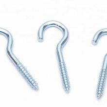 Zinc Plating Self Tapping Wood Screws CS / SS Made With Open Eye Hook thumbnail-3