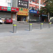 UPARK Parking Lot Flat Top Fixed Bollard 6mm Thaickness 304 Stainless Steel Traffic Barrier Safety Post thumbnail-1
