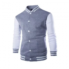 Plus Size Men's Versity College Wholesale Blank Varsity Custom Logo Plain Letterman thumbnail-5