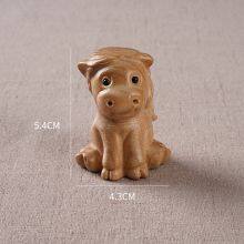 Chinese Zodiac Cartoon Ornaments Peach Wood Carving Hand-held Dolls Wood Carving Animal Zodiac Ornaments thumbnail-4