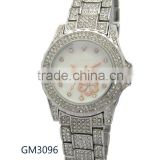 2014 crystal ladies watch, all stainless steel watch, japan movt wrist watch