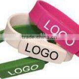 Bracelet Usb Flash Drive, Rubber Wristband Usb Flash Drive, Color Wristband Usb