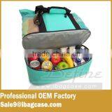 Nice Blue Mesh Beach Bag Tote Bag With Insulated Picnic Cooler Large thumbnail-2