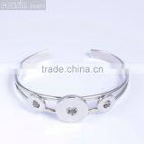 Mixed Styles Bangle Metal Snap Button Jewelry Charm Rhinestone Styles Bangle SZ0011 thumbnail-2