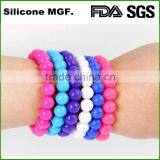 Cheap Promotion Silicone Balance Bracelet Dead Sea Mud Wrist Bangles