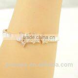 Hot Selling Pentagram Charms Bangles Crystal Star Saudi Gold Jewelry Bracelets thumbnail-6