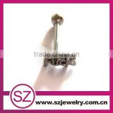 D64 Guang zhou flesh colored tongue rings barbell jewelry2014