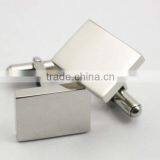 Men's Business Cufflinks Silver Rectangle Cufflinks thumbnail-5