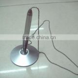 Metal desk pen bead chain ballpoint pens with Metal circular base pens attached chain OEM services are available