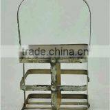 Industrial Bronze Decorative Metal Wine Holder