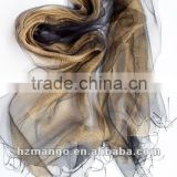2016 latest two layer pure silk fashion shawl