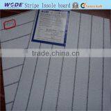 China Made Striped Insole Board For Lining