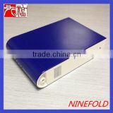 plastic box in blue and white