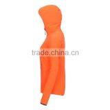Custom Women OEM Hooded Orange Softshell Jacket for Spring thumbnail-2