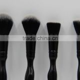 Plastic black blush brush , round head, flat head, oblique head loose paint