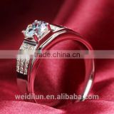 fancy gold ring designs 925 silver ring with inlaying diamond ring ceremony gift