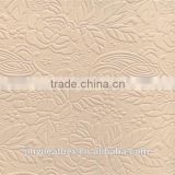 JRLW019 flower design pvc synthetic &artifical leather for bag wallpaper guangzhou china factory dirtect sell