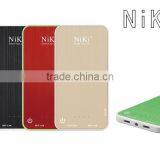 Ultra Thin Colored Ultra Thin Aluminum Power Bank 2000mAh