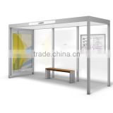 High Quality Stainless Steel Bus Stop Shelter Design in Good Design for Public Equipment
