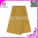100% cotton lace fabric CCL-PO012 gold lace for men