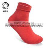 Red Combed Cotton OEM Serivce Women Tube Socks