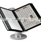Menu Book Floor Stand, Chrome Pole and Base