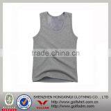 Customizing Singlets ,gray Sleevless 100% Coton Tank Tops for Man thumbnail-1